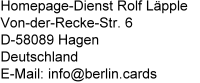 Name, Adresse und E-Mail des Verantwortlichen