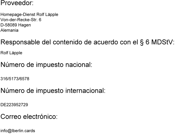 Pie de imprenta Datos básicos